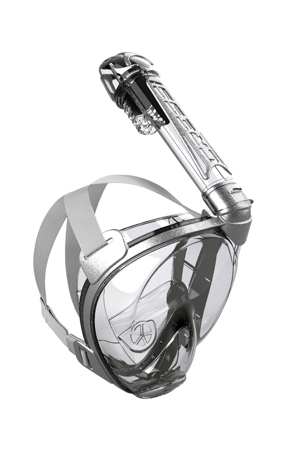 máscara facial integral duke para buceo y snorkel - cressi